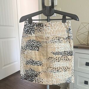 New York & Company Black and Tan Pencil Skirt